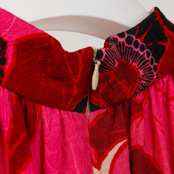 Dries Van Noten Cuzo Fuchsia Floral Halterneck Top - Picture 7 of 10